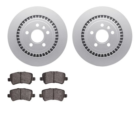 DYNAMIC FRICTION CO 4502-27109, Geospec Rotors with 5000 Advanced Brake Pads, Silver 4502-27109